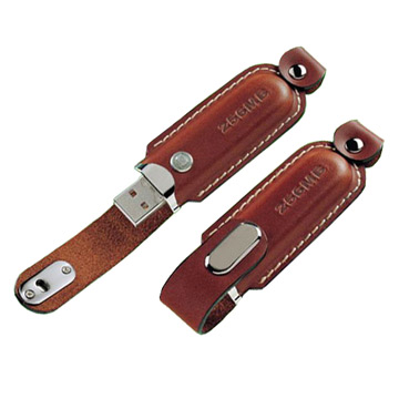 Leather usb flash drive