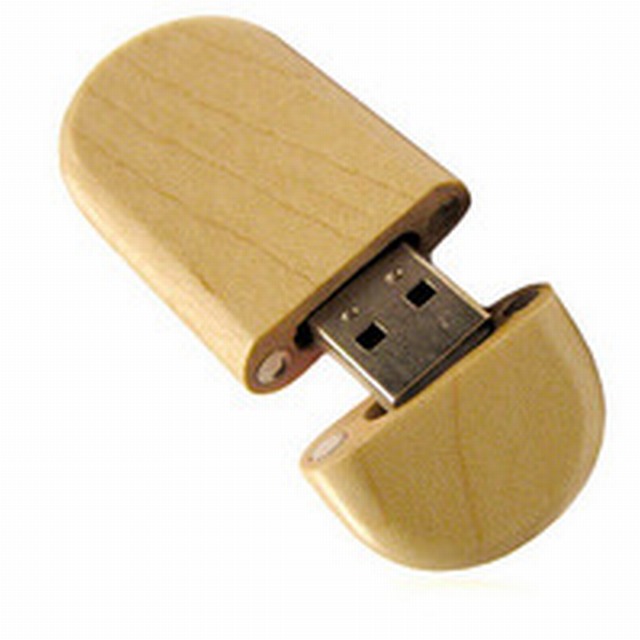 Wooden usb flash drive