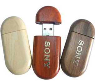 Wooden usb flash drive