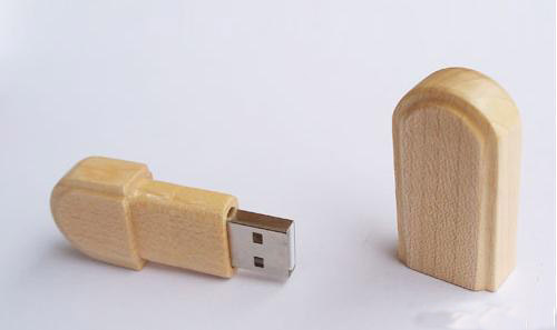 Wooden usb flash drive