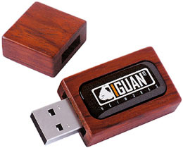 Wooden usb flash drive