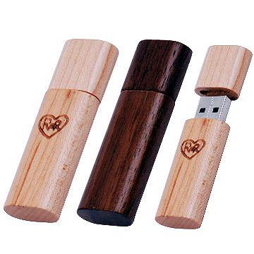 Wooden usb flash drive