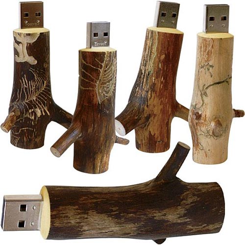 Wooden usb flash drive