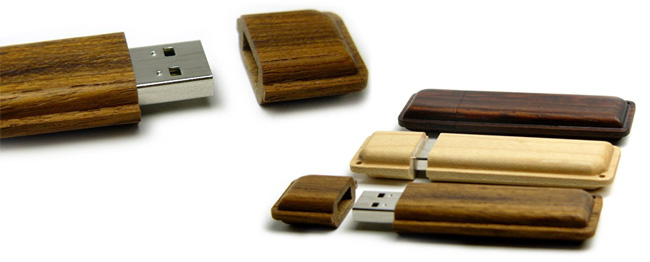 Wooden usb flash drive