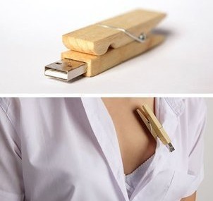 Wooden usb flash drive