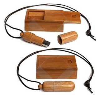 Wooden usb flash drive