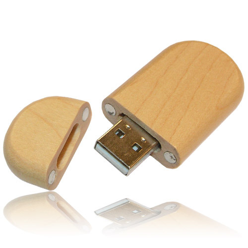 Wooden usb flash drive