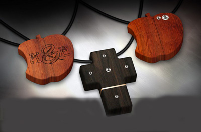 Wooden usb flash drive